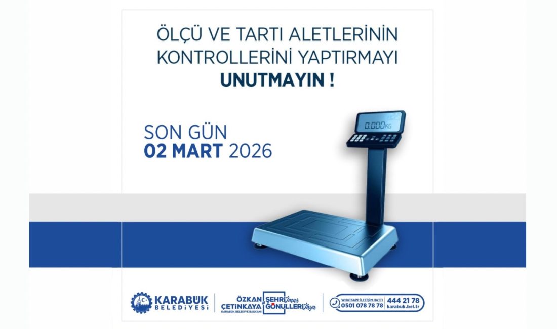 Karabük Belediyesi, esnafın kullanmış olduğu ölçü ve tartı aletlerinin kontrol