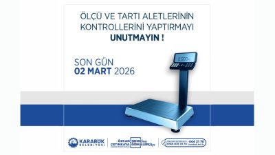 Karabük Belediyesi, esnafın kullanmış olduğu ölçü ve tartı aletlerinin kontrol