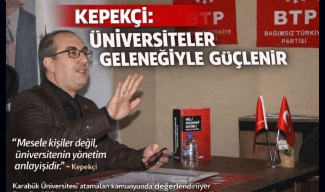 Karabük Üniversitesi’nde yapılan dekan atamalarına ilişkin değerlendirmede bulunan Doç. Dr.