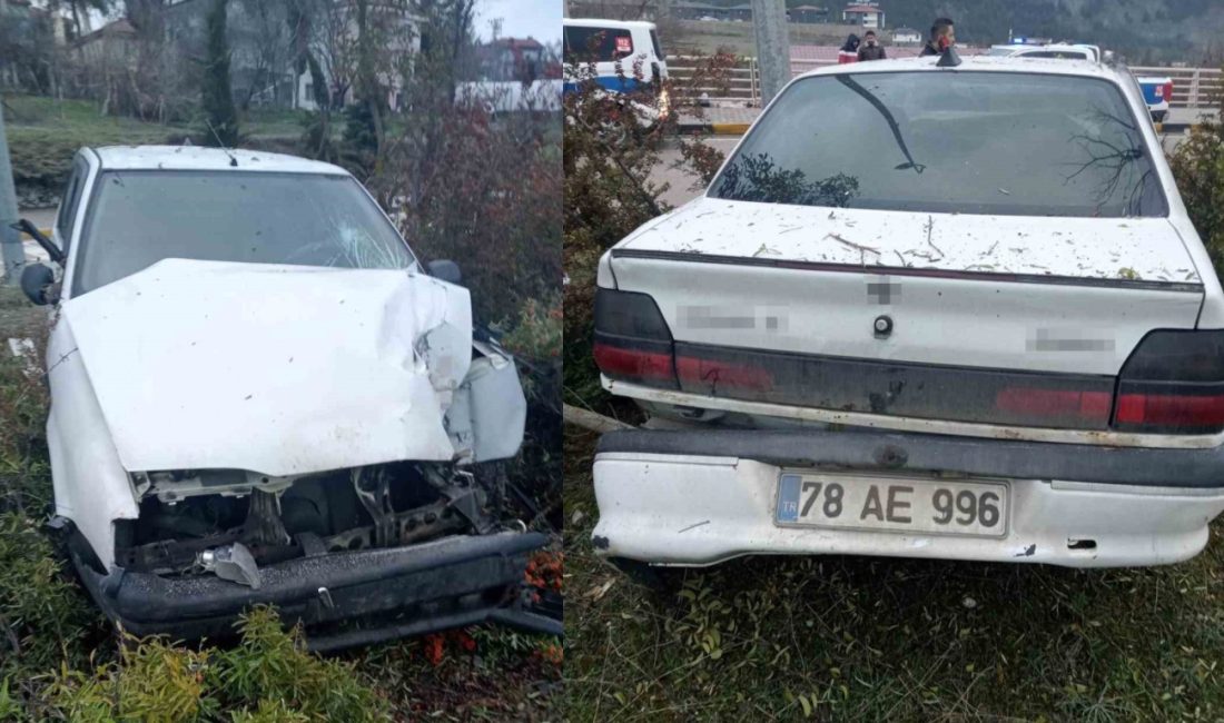 Karabük’ün Safranbolu ilçesinde kamyonet ile çarpışan otomobildeki 3 kişi yaralandı.