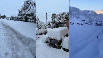 Karabük’ün Yenice ilçesinde dün itibarıyla etkisini artıran kar yağışı sonrası