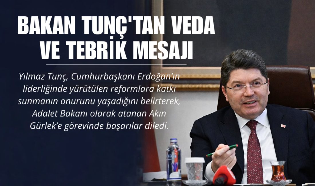 Adalet Bakanlığı görevini Cumhurbaşkanı Recep Tayyip Erdoğan’ın imzaladığı kararname ile