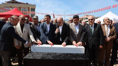 Safranbolu Barış Mahallesi Göztepe mevkiine yapılacak olan caminin temeli düzenlenen