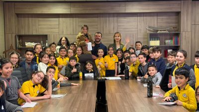 Karabük Belediye Başkanı Özkan Çetinkaya, Final Okulları 3. sınıf öğrencileriyle