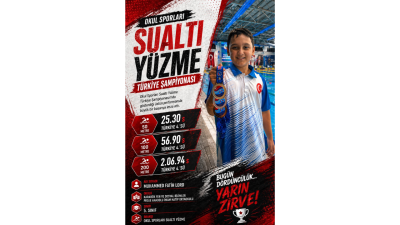 Gaziantep’te gerçekleştirilen Okul Sporları Sualtı Yüzme Türkiye Şampiyonası, Karabük adına