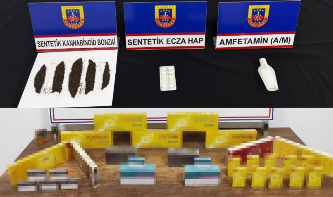 Karabük’te jandarma ekiplerince düzenlenen iki ayrı operasyonda gümrük kaçağı sigara