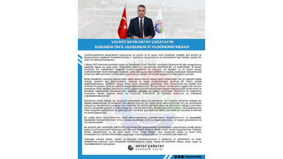 Karabük Valisi Oktay Çağatay, Karabük’ün il oluşunun 31. yıl dönümü