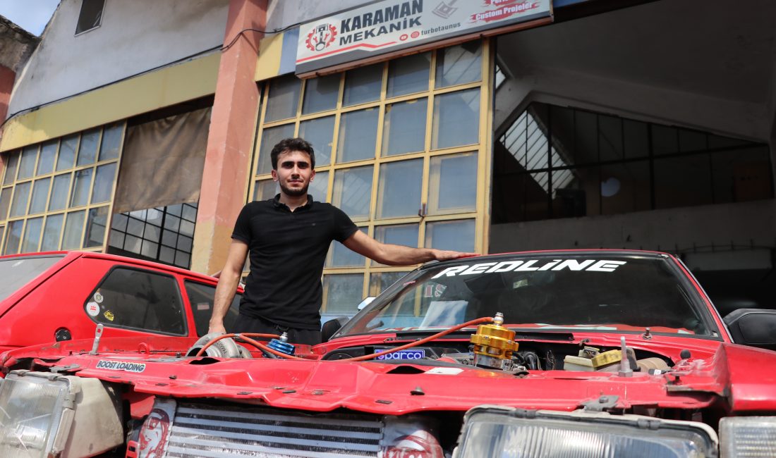 Zonguldak‘ta tutkusu olan oto tamirciliği yapmak için maden işçiliğinden vazgeçen